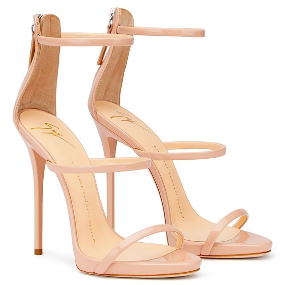 Giuseppe Zanotti Coline Harmony 3 strap sandal 120mm Nude/Blush